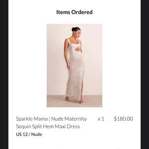 Sparkle mama maternity dress club London